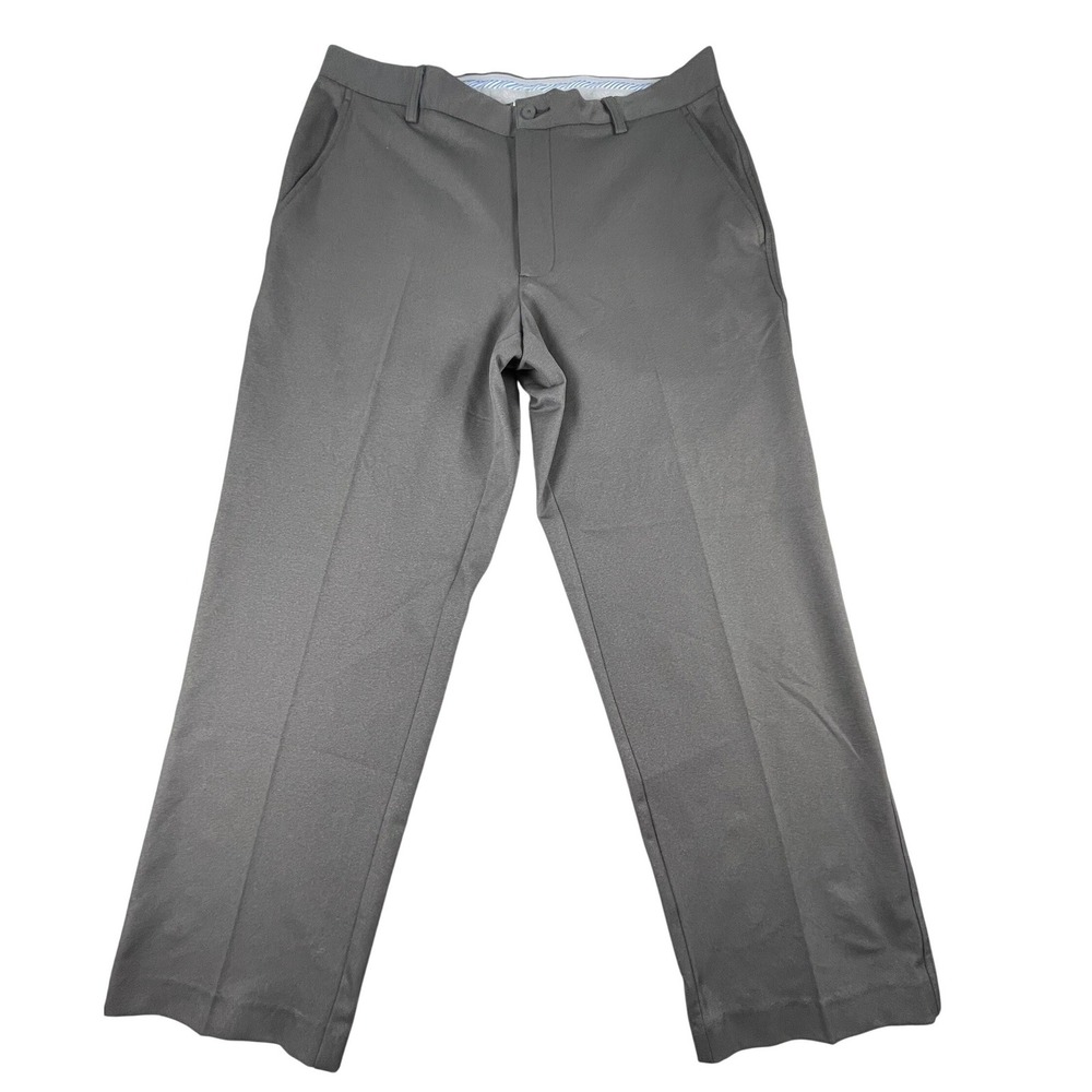 FootJoy Pants Mens 36x30 Gray Golf Performance Flat Front Stretch Trousers